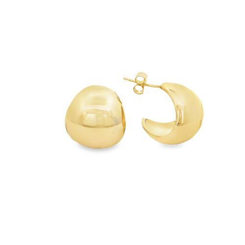 Orecchini Coppetta Bombata, Argento S925