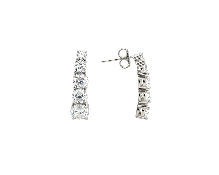 Orecchini Luxury 5 punti luce - in Argento S925