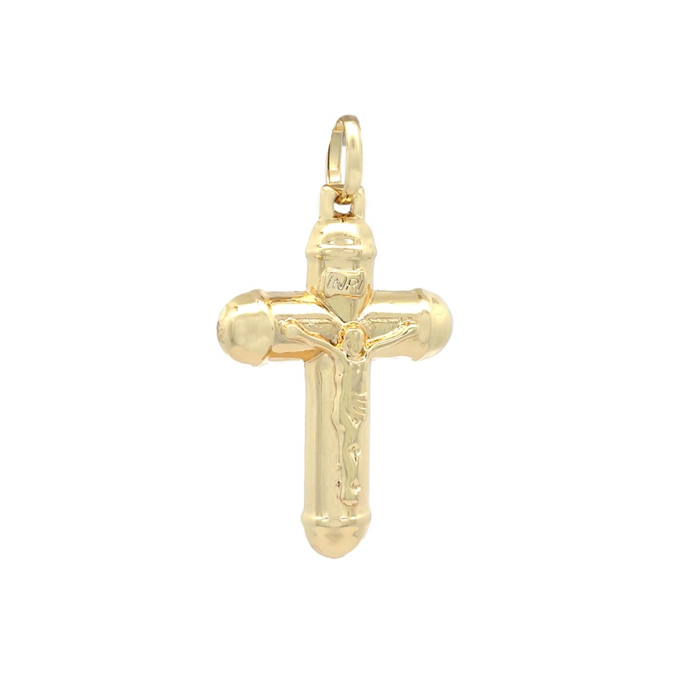 Round Zircon Cross Pendant, many Colors, Sterling Silver s925