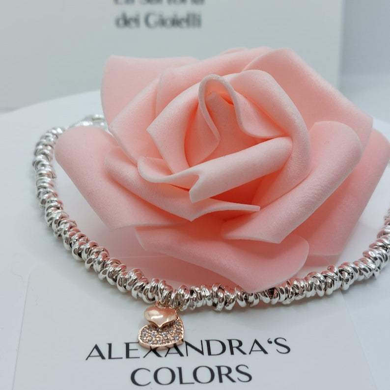 925 Silver Heart Knot Bracelet - Elegance and Symbolism
