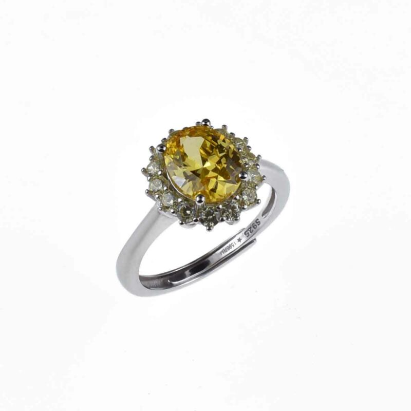 Kate Rings in 925 Silver with Adjustable Zirconia