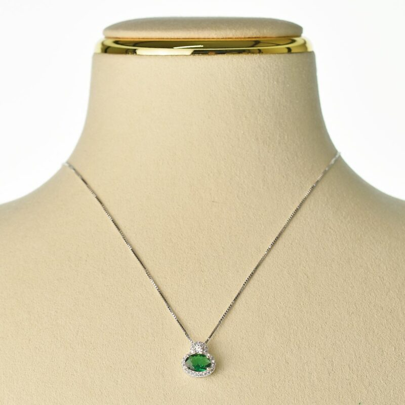 Collana Kate Ovale Big in Arg 925 Con Zirconi