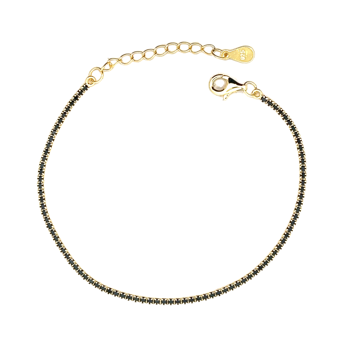 Mini Tennis 1mm, in Rose Gold and Yellow Gold