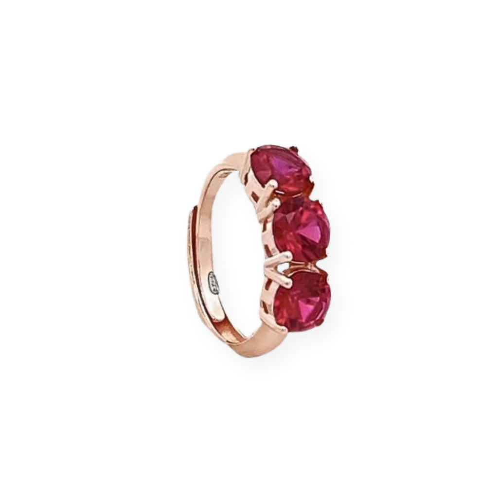 Anello Trilogy Colorato in Argento 925