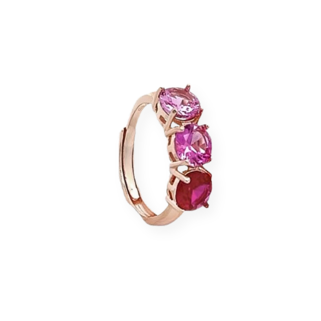 Anello Trilogy Colorato in Argento 925
