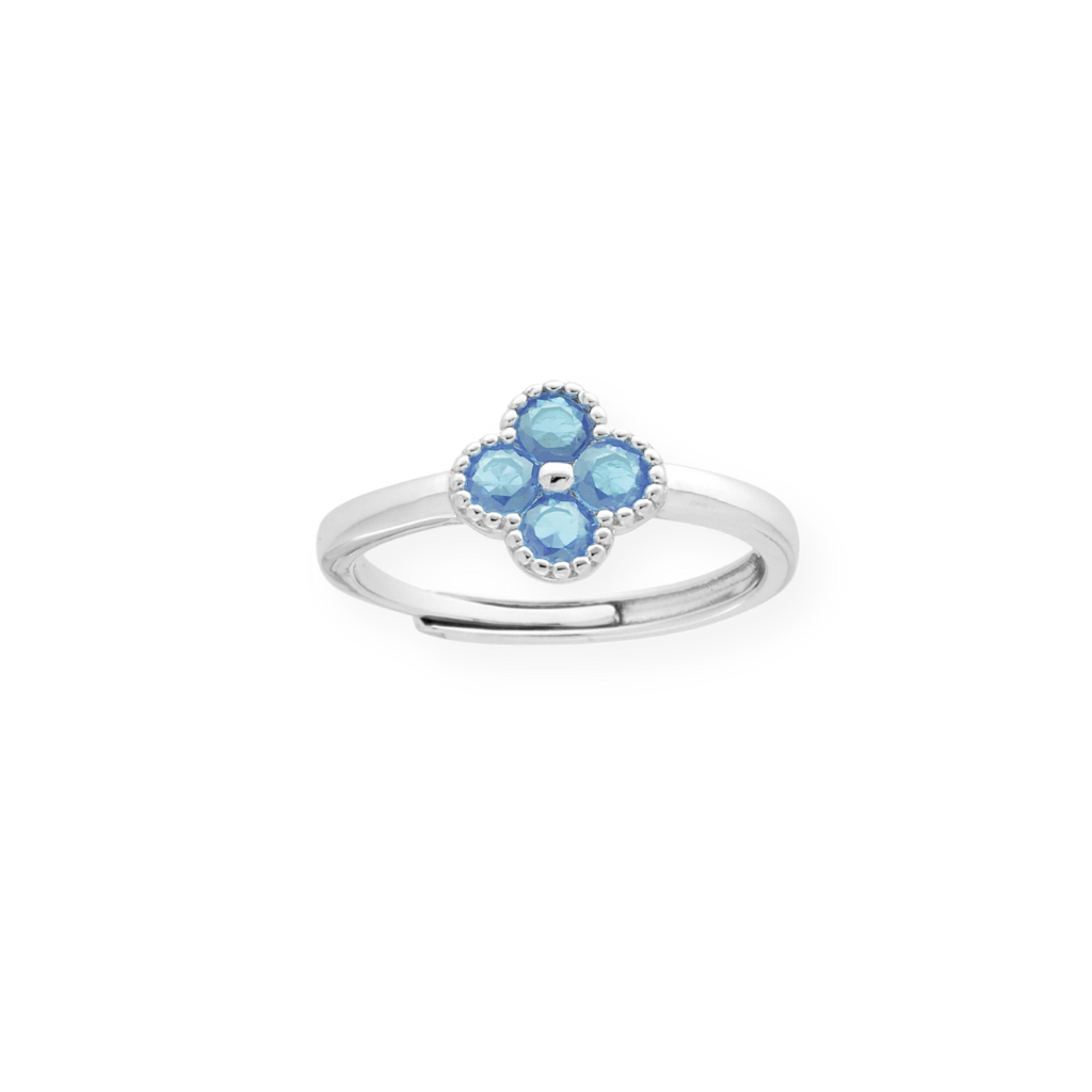 Flower Ring - in 925 Silver
