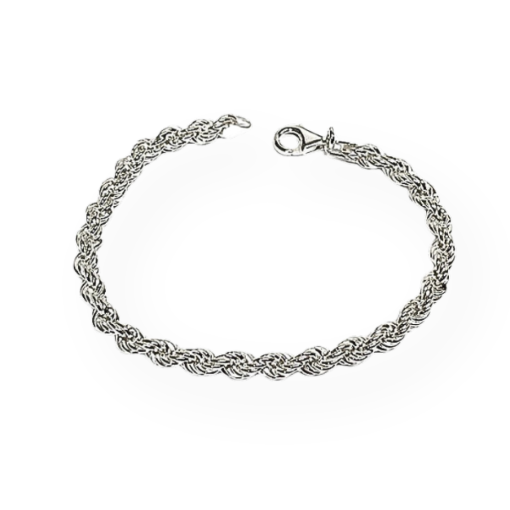 Bracelet corde en argent sterling 925