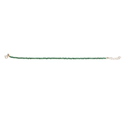 Braccialetto Pietre 1mm, Argento S925