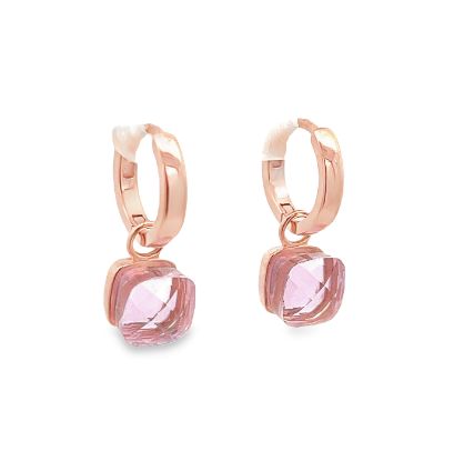 Orecchini a Punto Luce Quadrati Eleganti Donna