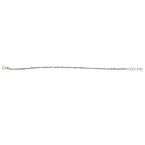 Braccialetto Pietre 1mm, Argento S925