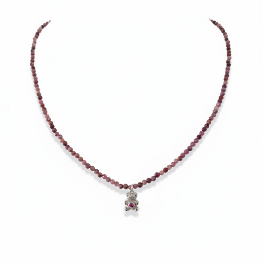 Collane con Perline di Pietre Naturali e ciondoli, in Argento s925