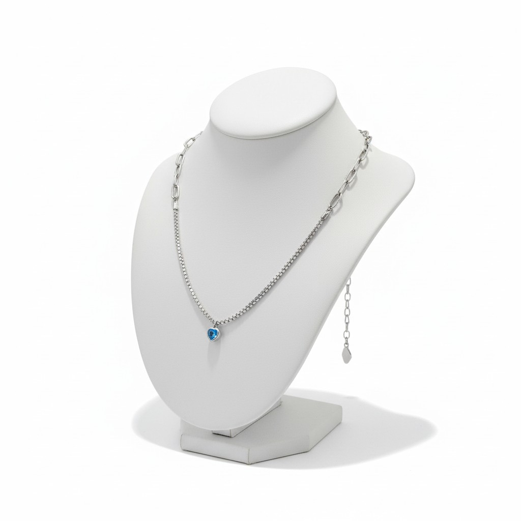 Oval Emerald Tennis Necklace and Diamond Chain