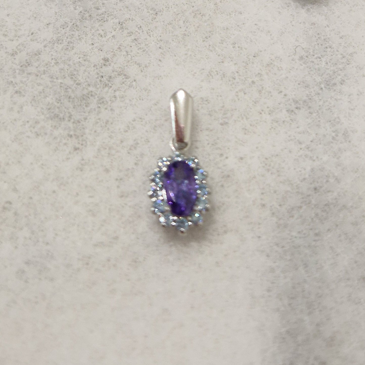 Ciondolo Micro Kate Viola, Argento S925