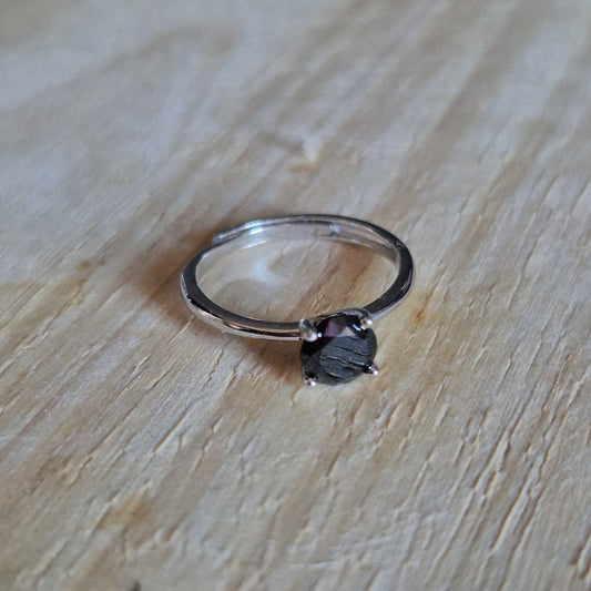 Anello Solitatio 5mm base SILVER Produzione Propria, in ARGENTO S925