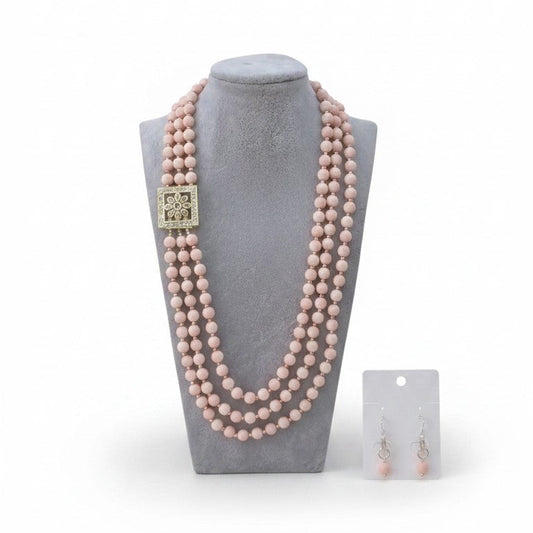 Long Necklace with Multicolor Sapphire Stones, S925 Silver and Gold