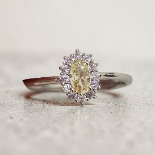 Anelli Micro kate Giallo/Lilla, Argento S925