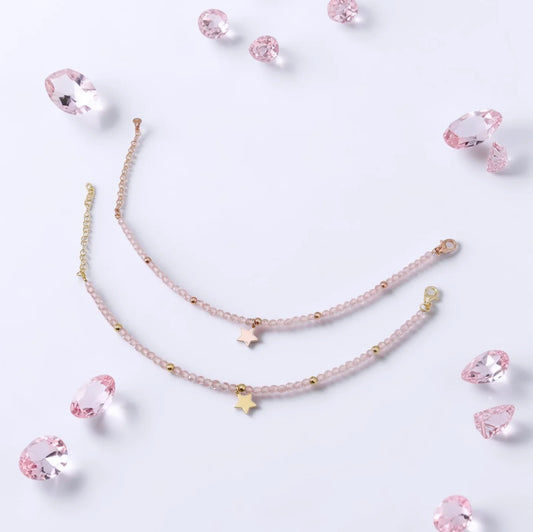 Bracciali in Zirconia Rosa e Argento, modello Alexandra'sColors