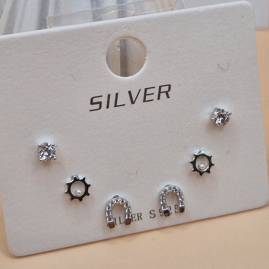 6mm COLOR Light Point Earrings, Exclusive Production, 925 Silver