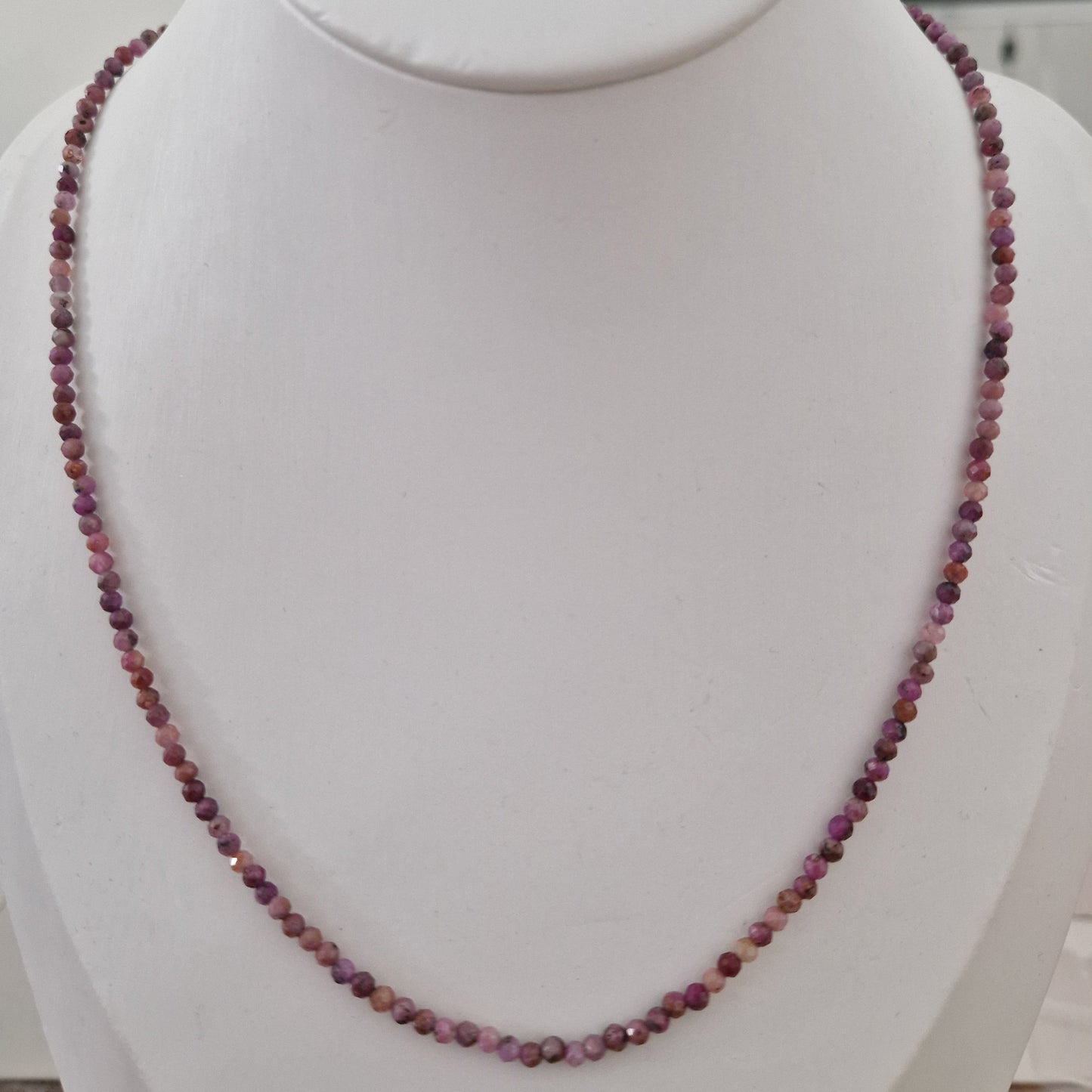 Collane con Perline di Pietre Naturali, in Argento s925