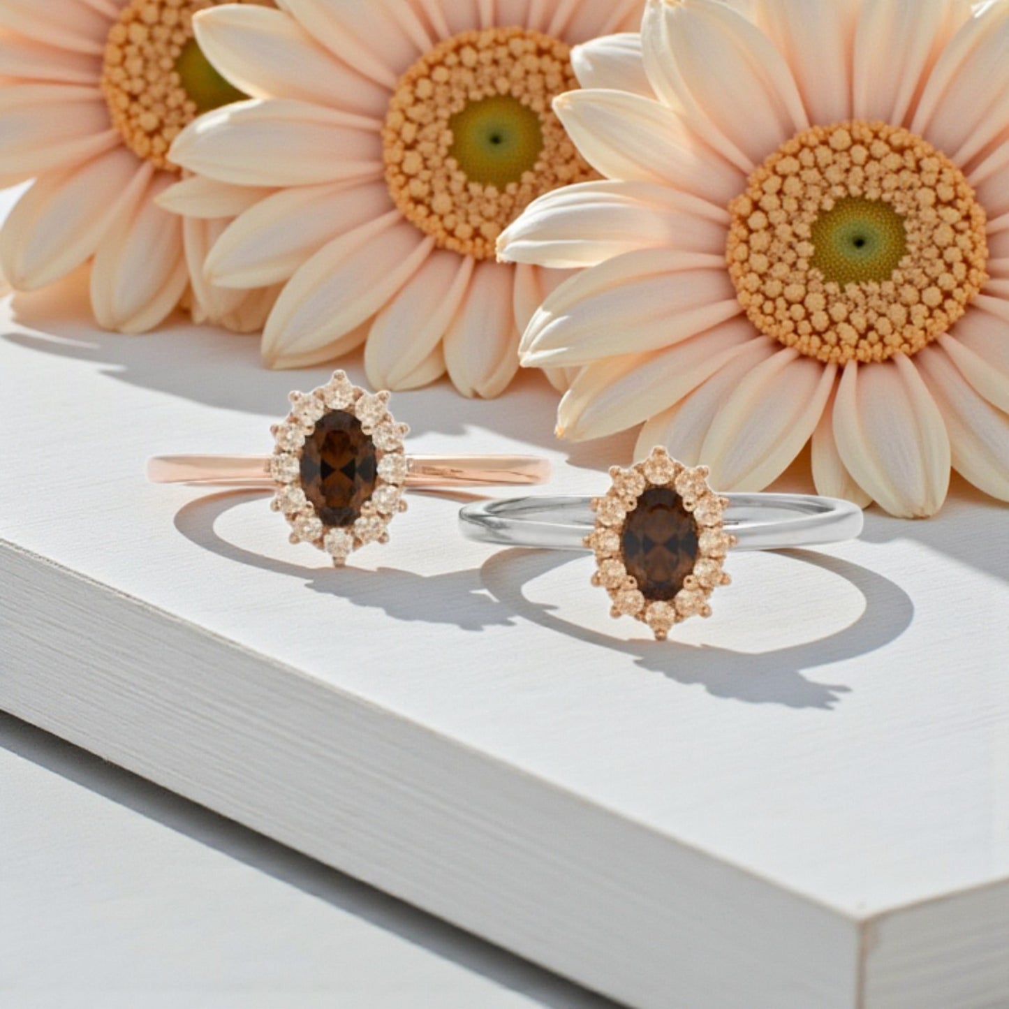 Anelli Micro kate Brown/Champagne, Argento S925