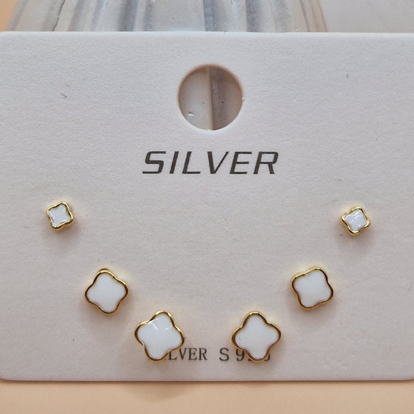 6mm COLOR Light Point Earrings, Exclusive Production, 925 Silver