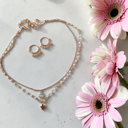 Lilac and Aquamarine Drop Bracelet, 925 Silver