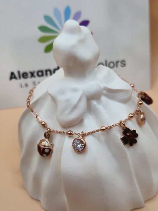 Bracciali MultiCharms smaltati, Argento s925