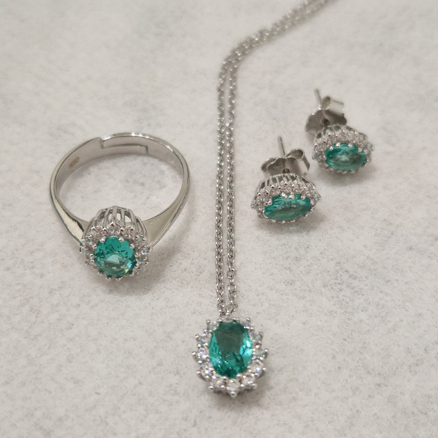 Collana con Ciondolo Kate Paraiba 5A, Argento s925 ESCLUSIVA