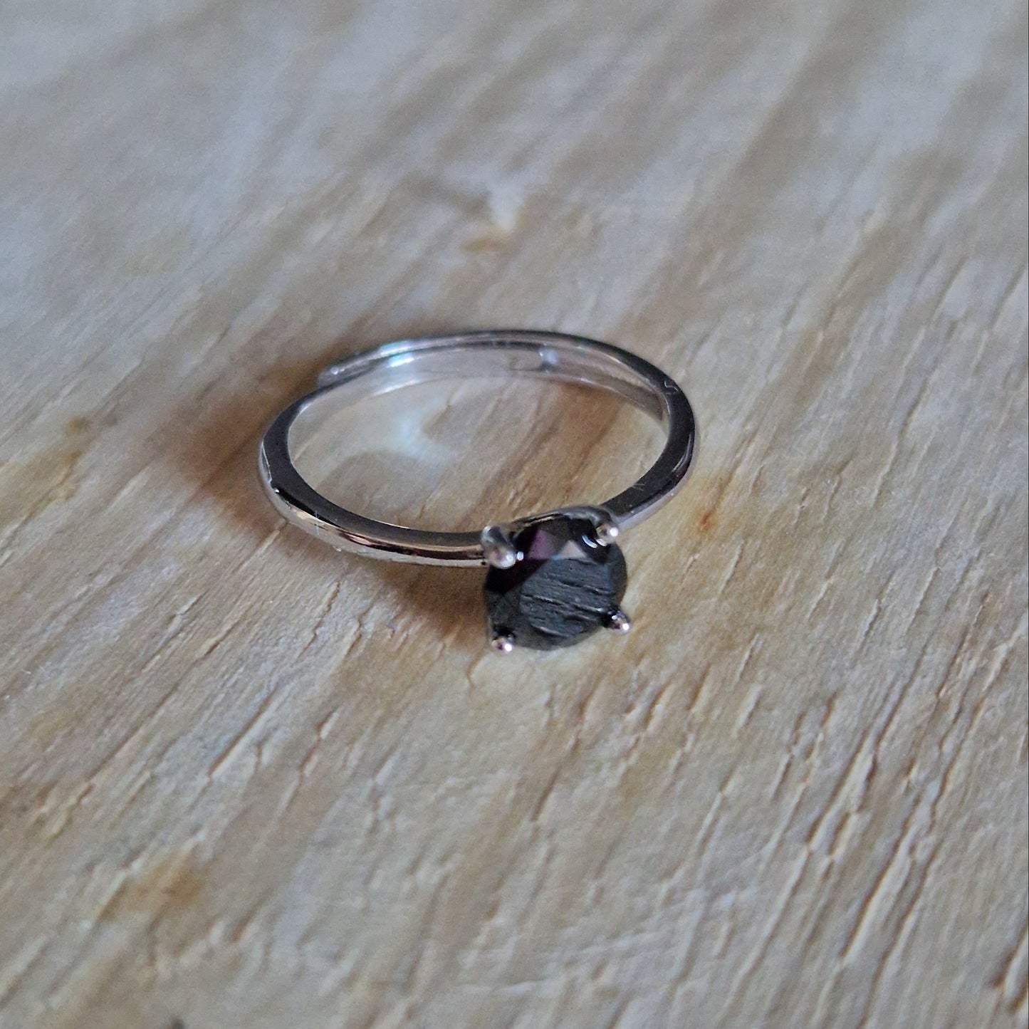 Anello Solitatio 6mm base SILVER Produzione Propria, in ARGENTO S925