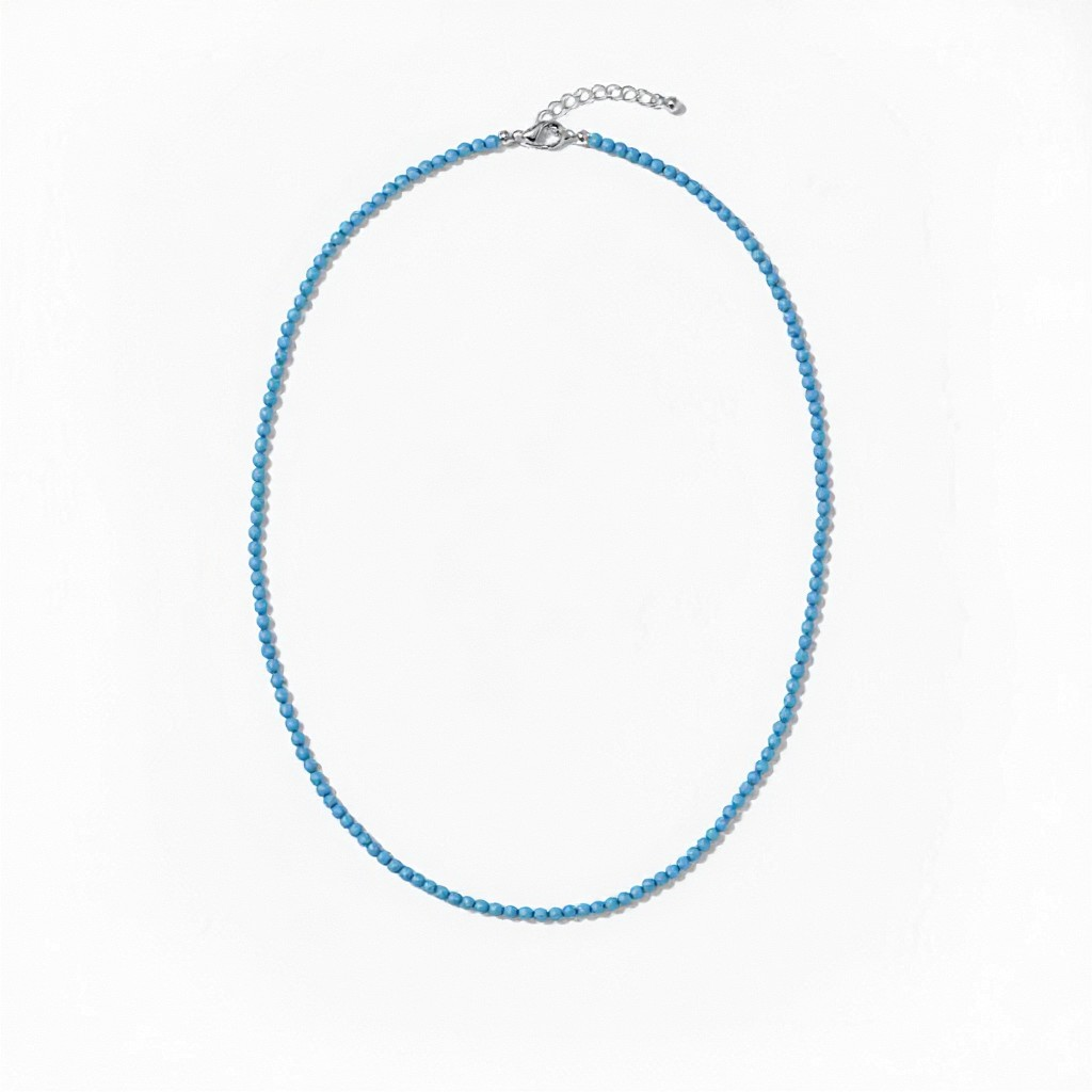 Collane con Perline di Pietre Naturali e Ciondolo, in Argento s925