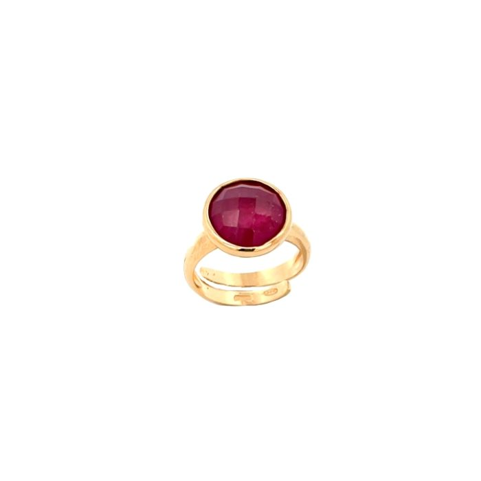 Anello Pietra Periosa Tonda Briolette