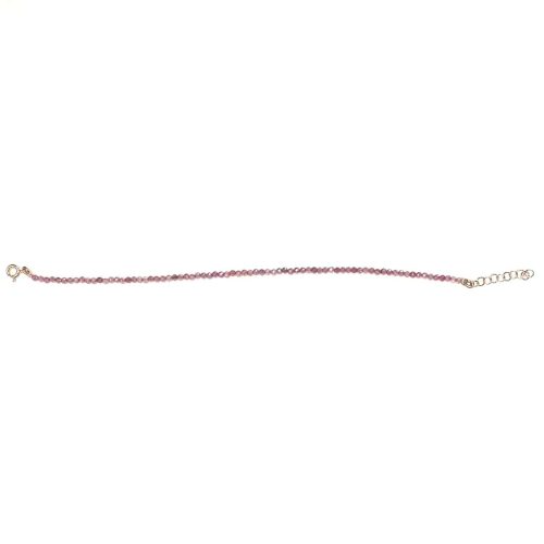 Braccialetto Pietre 1mm, Argento S925