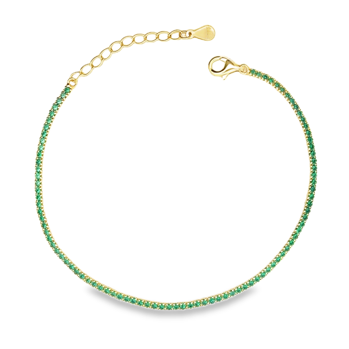 Mini Tennis 1mm, in Rose Gold and Yellow Gold