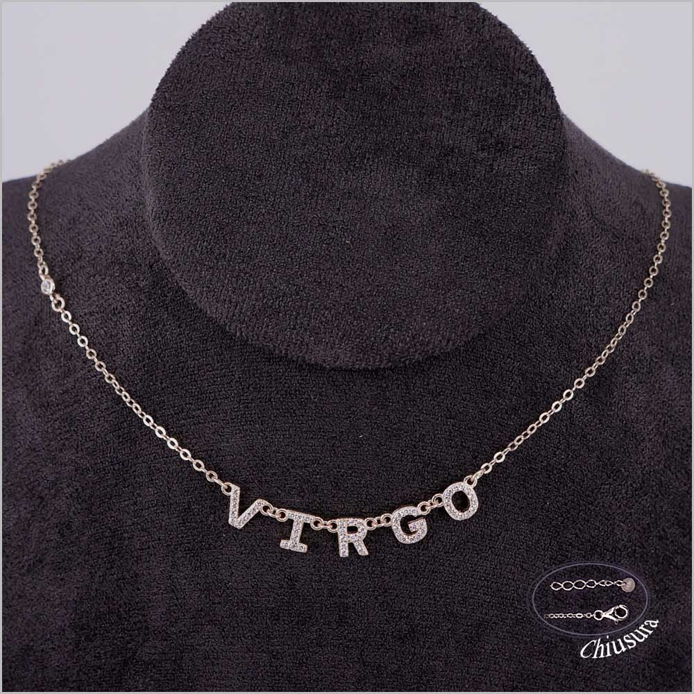 Collane Segno Zodiacale, in Argento 925 con Zirconi