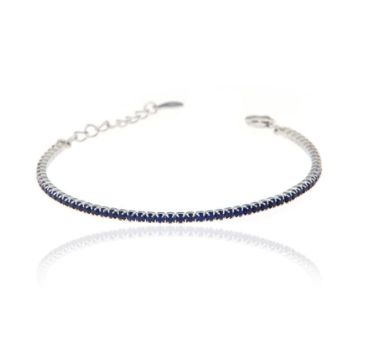 Mini Bracciali Tennis 1mm, Base Silver, Argento s925