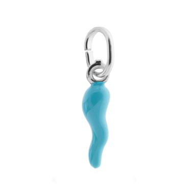 8mm Purple Horn Pendant, in 925 Silver