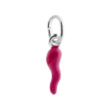 8mm Purple Horn Pendant, in 925 Silver