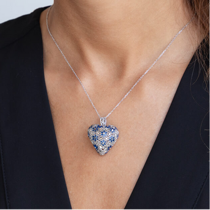 Collana con Ciondolo in Filigrana Preziosa, Argento s925