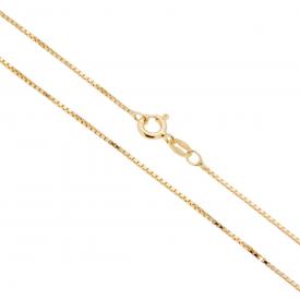 Catena Veneziana Diamantata - mm 1 lunghezza cm 80 - Argento s925