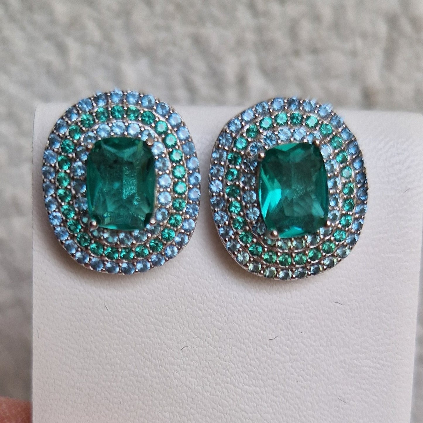 Green Brilliant Earrings