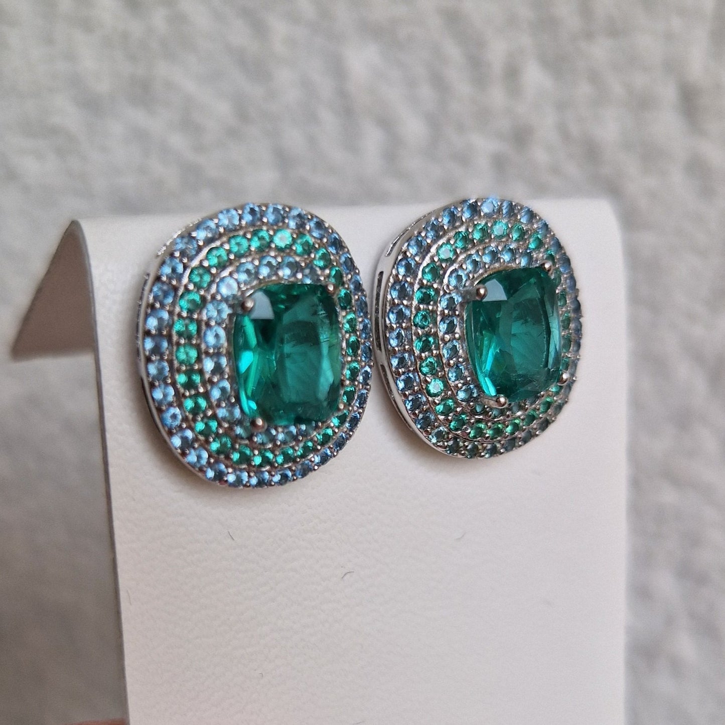 Green Brilliant Earrings