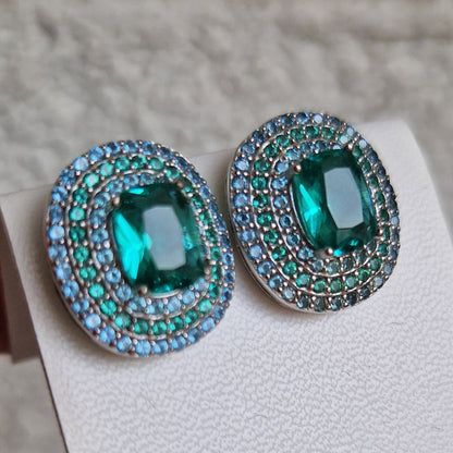 Green Brilliant Earrings