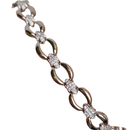 Luxury Bracelet with Zirconia Mesh