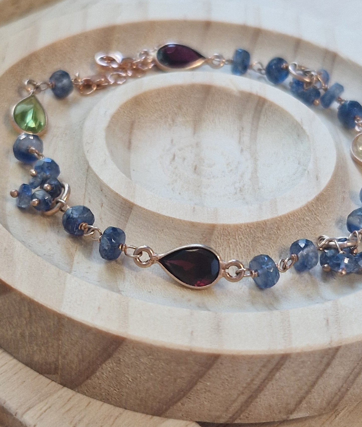 Blue Topaz and S925 Silver Bracelets