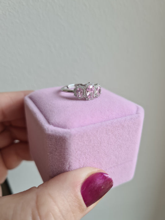 Anello Trilogy Kate Rosa, in Argento S925