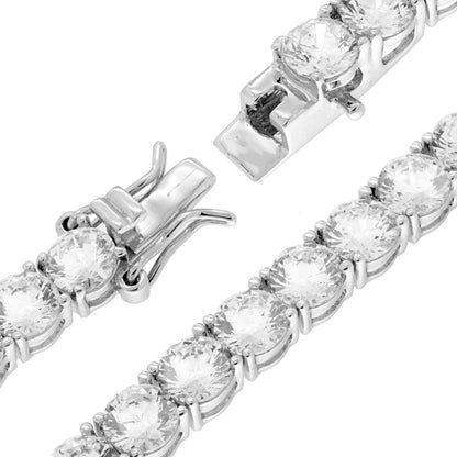 Bracciale Tennis con Zirconi mm 5 Bianchi, Argento s925