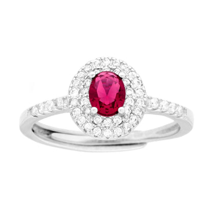 Kate Ring Red Regular, in S925 SILVER