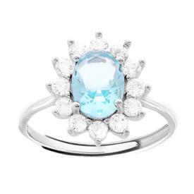 Kate Standard Aquamarine Ring, in S925 SILVER