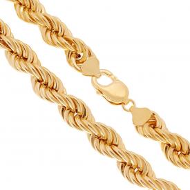 S925 Silver and Gold Rope Necklace 