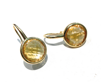 Orecchini Monachella con Pietre Preziose Briolette, Argento s925